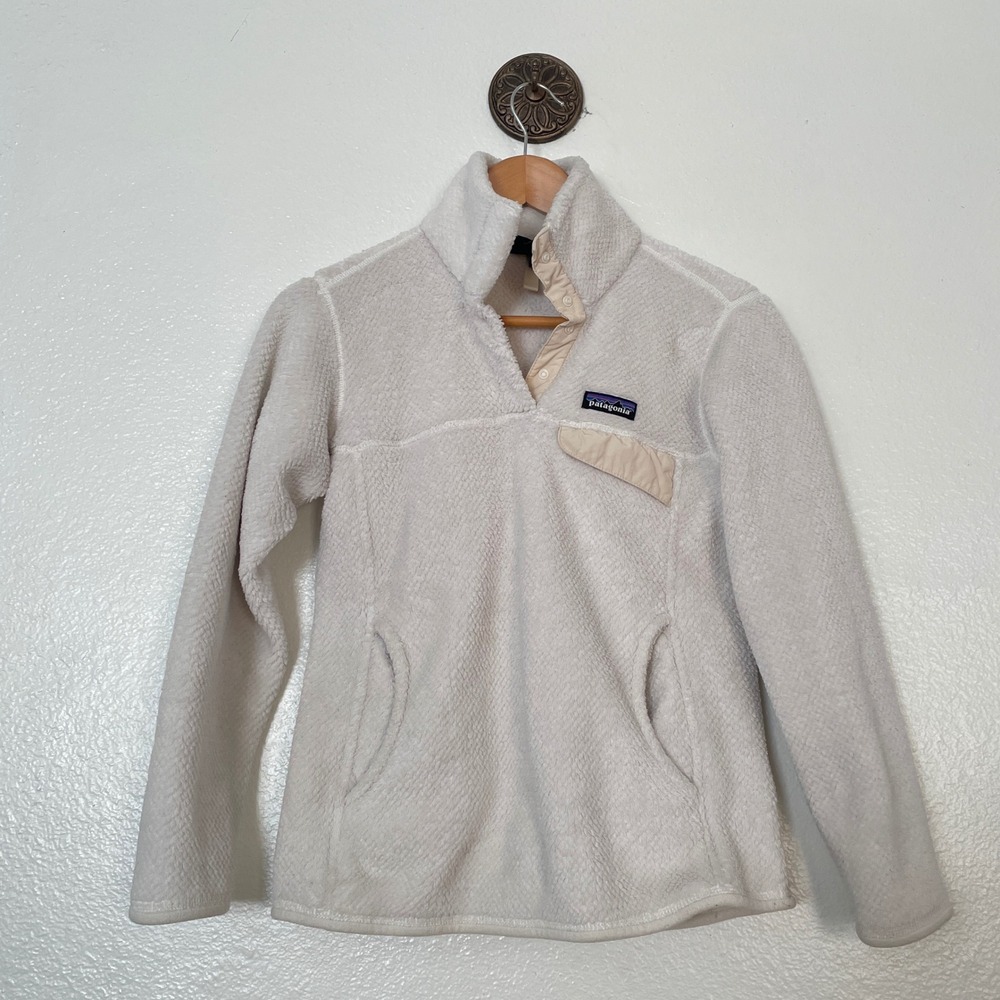 Patagonia Re-Tool Snap-T‎ Fleece Pullover Cream White